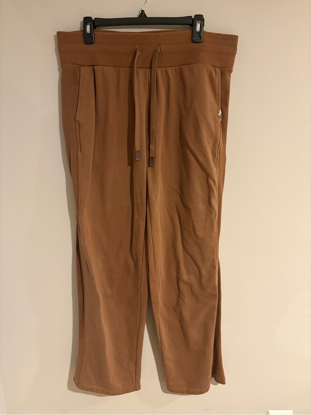 Lab Joy Men’s Brown Wide Leg Sweatpants Size L Drawstring Lounge Pants